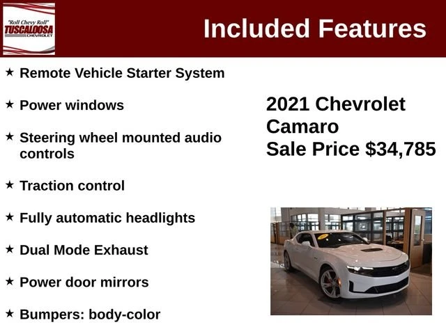 2021 Chevrolet Camaro 6th Gen - Image 12 of 20