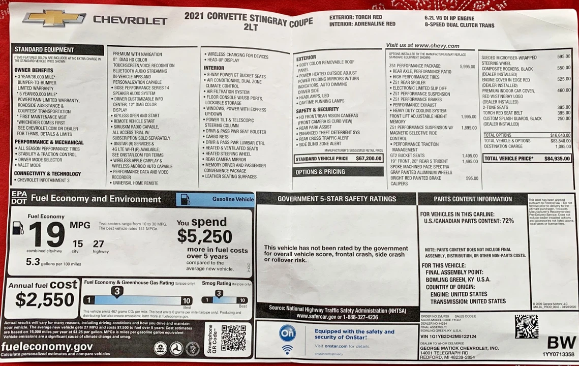 2021 Chevrolet Corvette C8 - Image 14 of 22