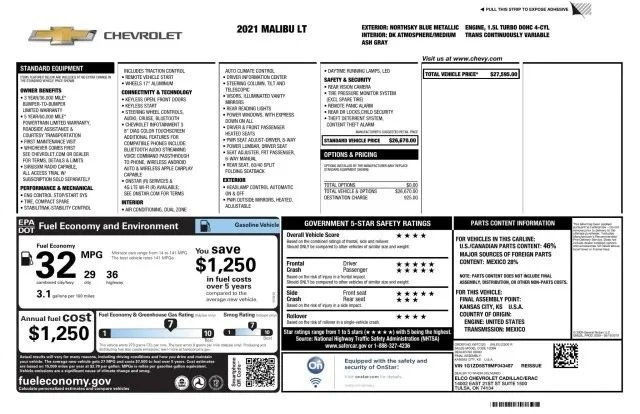 2021 Chevrolet Malibu - Image 9 of 12