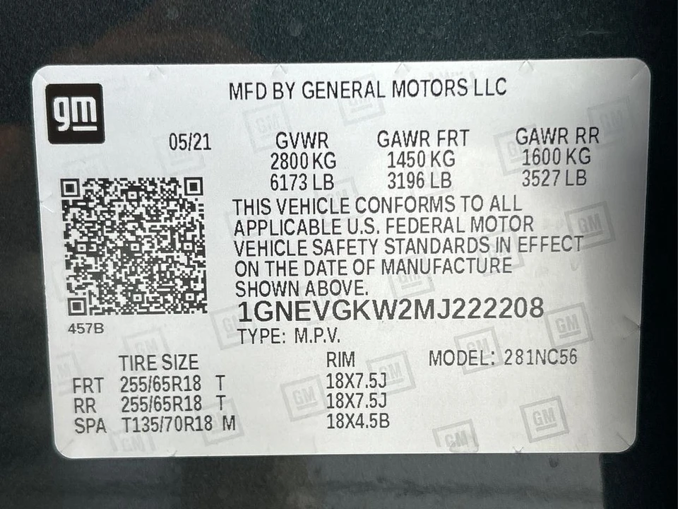 2021 Chevrolet Traverse - Image 12 of 12