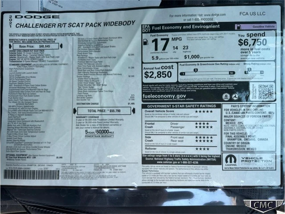 2021 Dodge Challenger 3rd Gen - Image 16 of 31