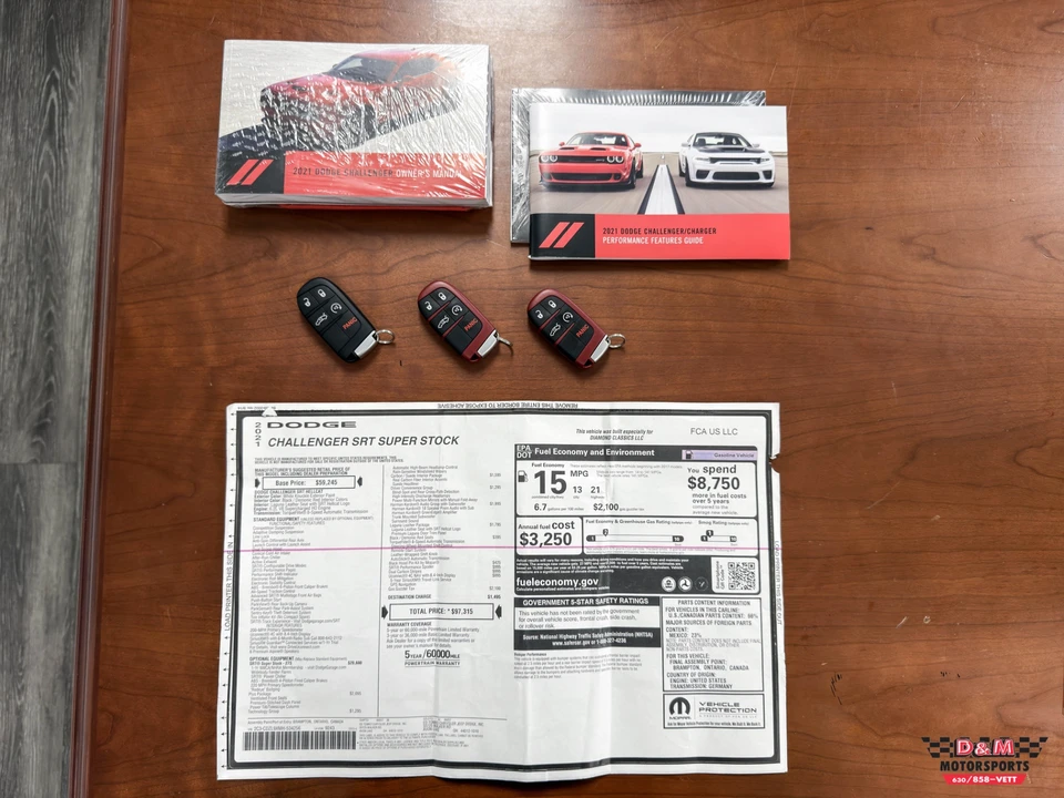 2021 Dodge Challenger SRT Demon & Super Stock 3rd Gen - Image 21 of 21