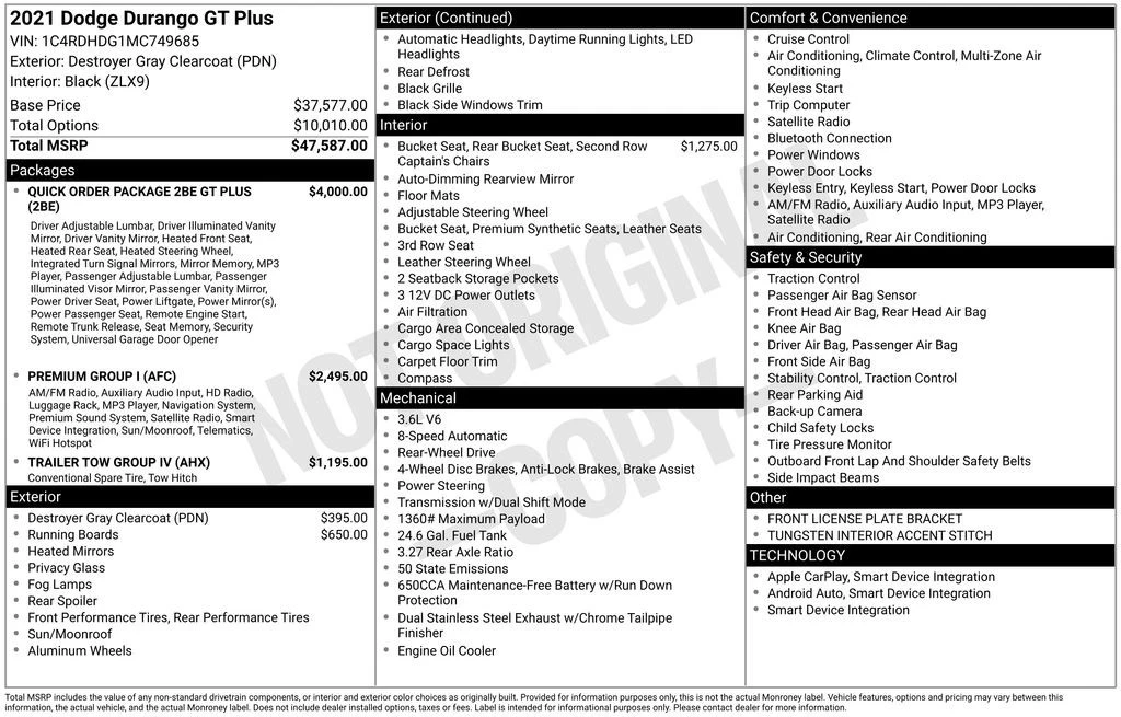 2021 Dodge Durango 3rd Gen - Image 6 of 12