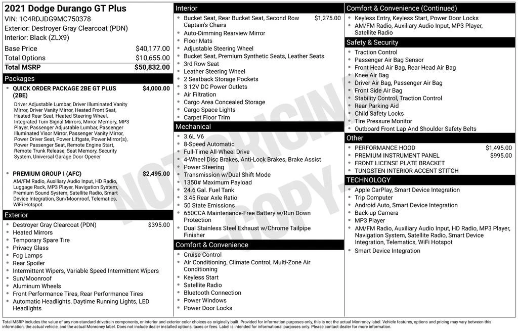 2021 Dodge Durango 3rd Gen - Image 6 of 12