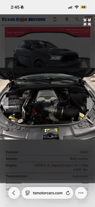 2021 Dodge Durango SRT Hellcat 3rd Gen - Image 9 of 11