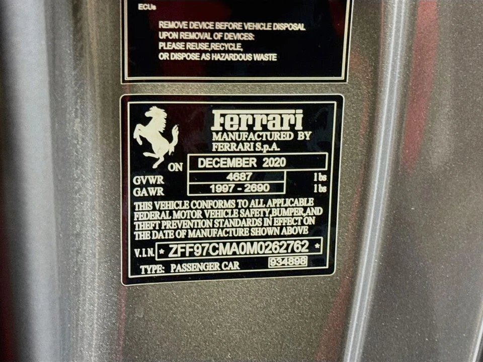 2021 Ferrari 812 GTS - Image 25 of 25