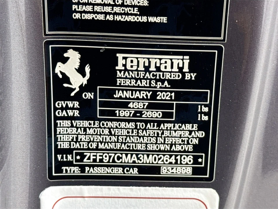2021 Ferrari 812 GTS - Image 30 of 30