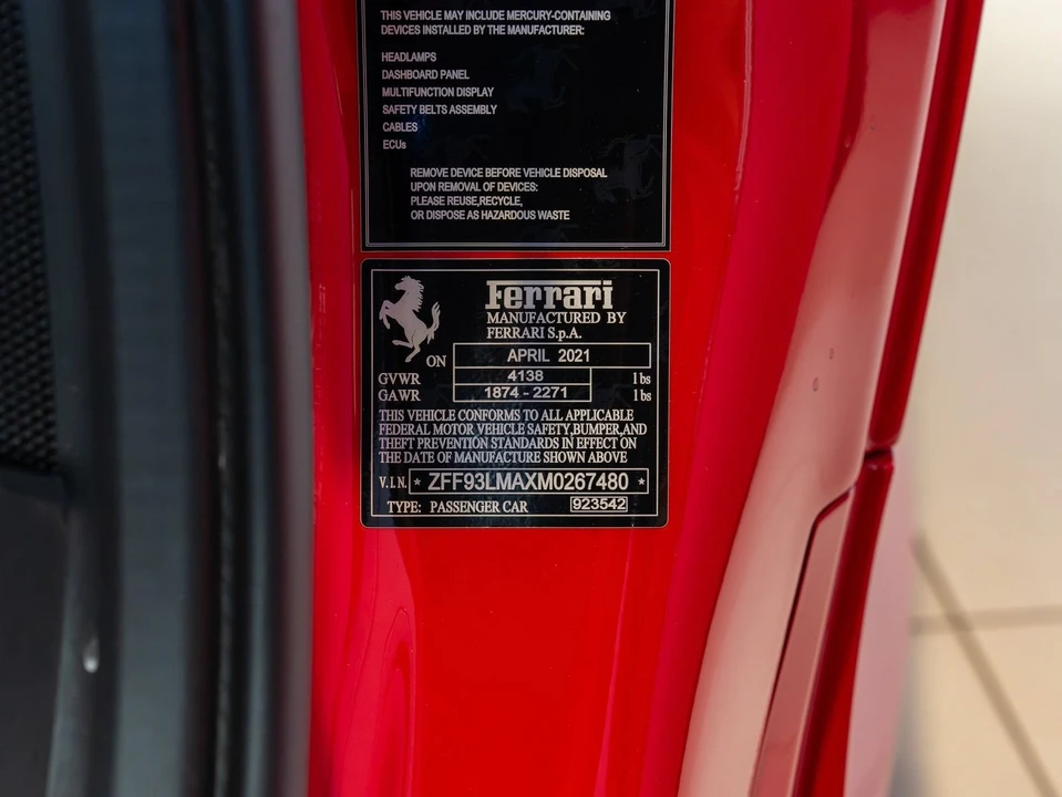2021 Ferrari F8 Spider - Image 26 of 31