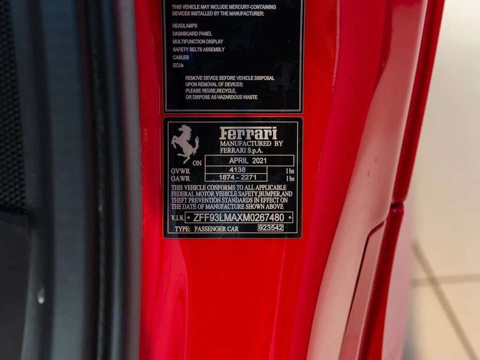 2021 Ferrari F8 Spider - Image 26 of 31