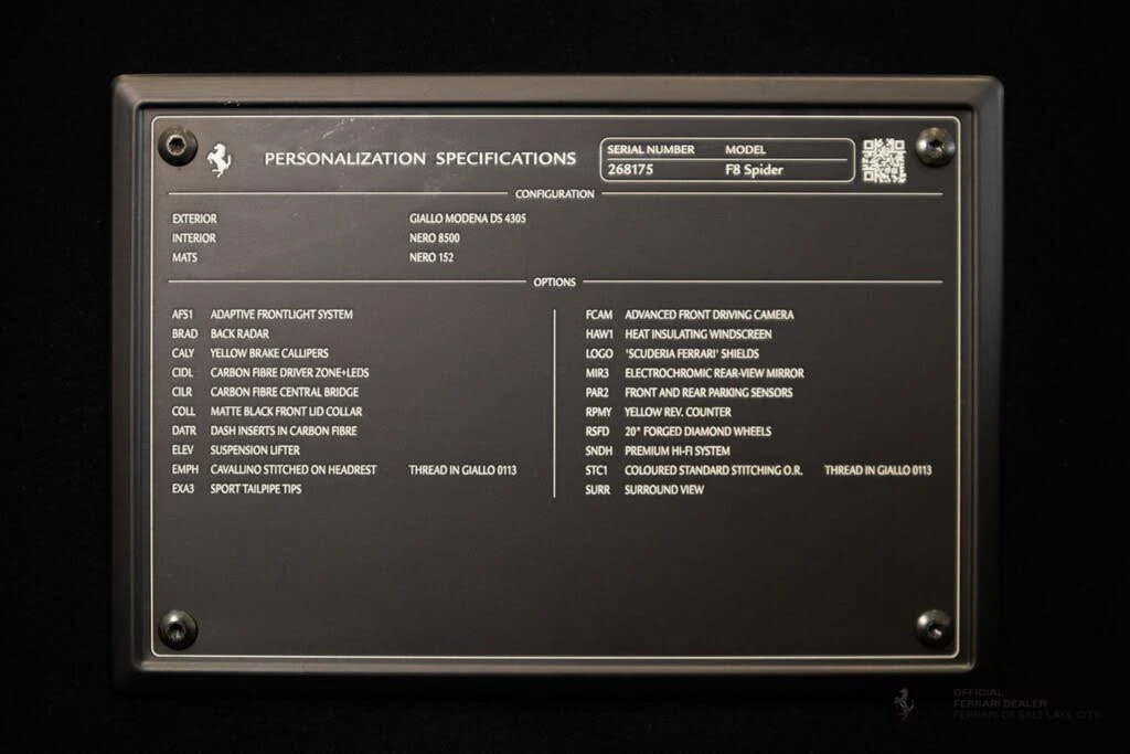 2021 Ferrari F8 Spider - Image 18 of 19