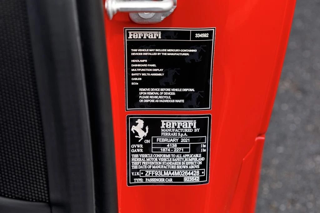 2021 Ferrari F8 Spider - Image 29 of 31