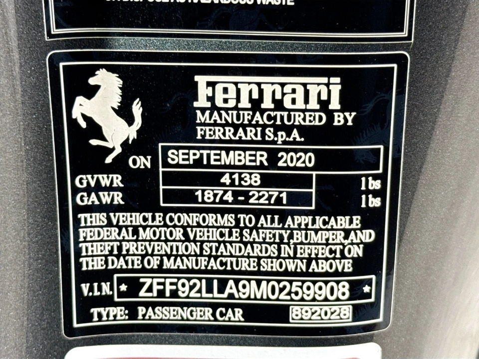 2021 Ferrari F8 Tributo - Image 27 of 29