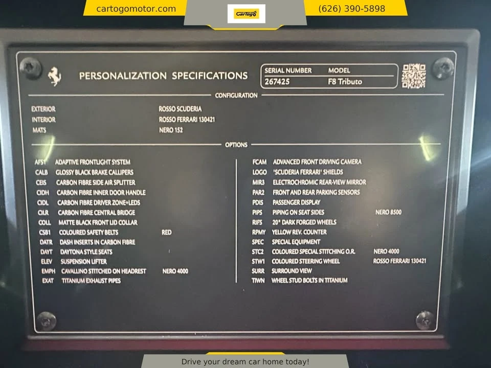 2021 Ferrari F8 Tributo - Image 15 of 15