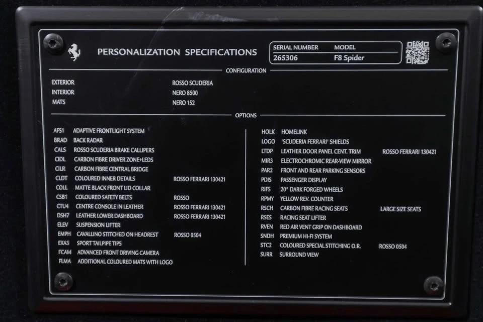 2021 Ferrari F8 Spider - Image 9 of 20