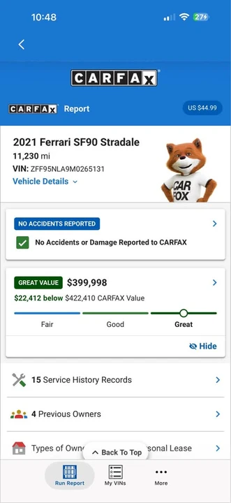 2021 Ferrari SF90 Stradale - Image 17 of 19