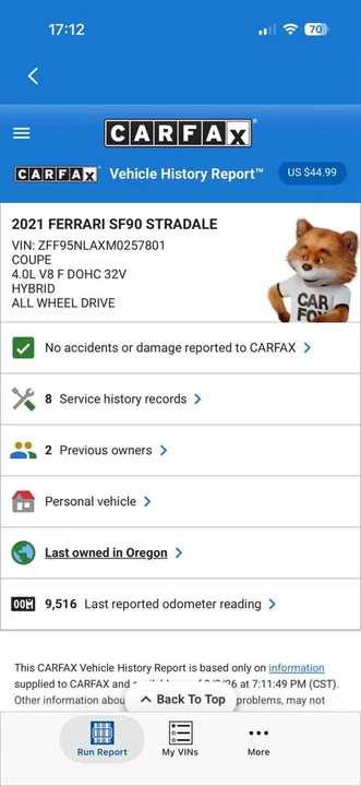 2021 Ferrari SF90 Stradale - Image 8 of 8