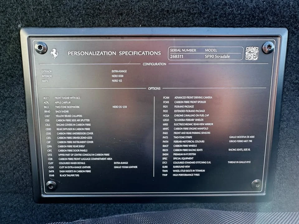 2021 Ferrari SF90 Stradale - Image 20 of 20