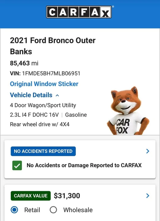 2021 Ford Bronco 6th Gen - Image 13 of 14