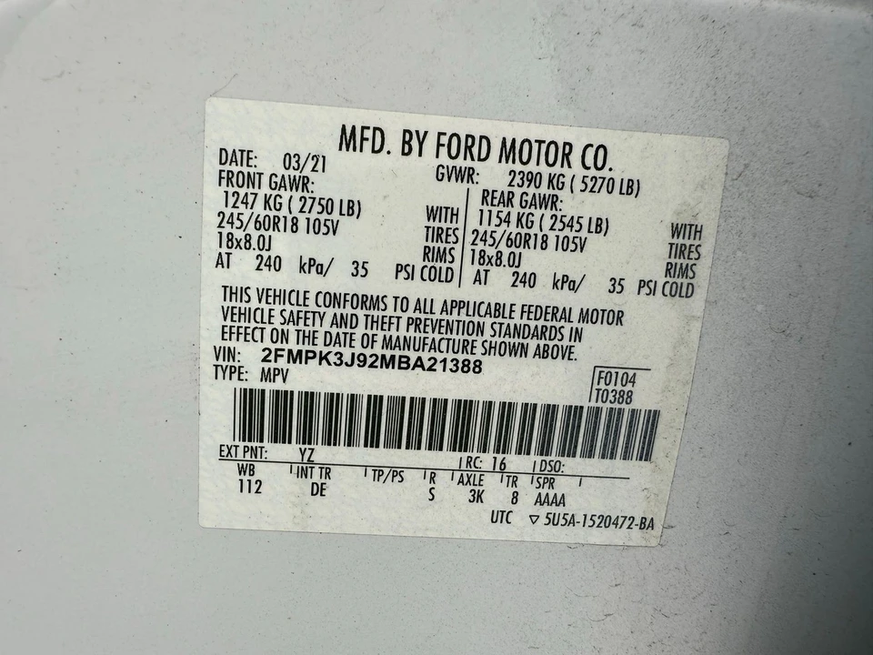 2021 Ford Edge - Image 16 of 21