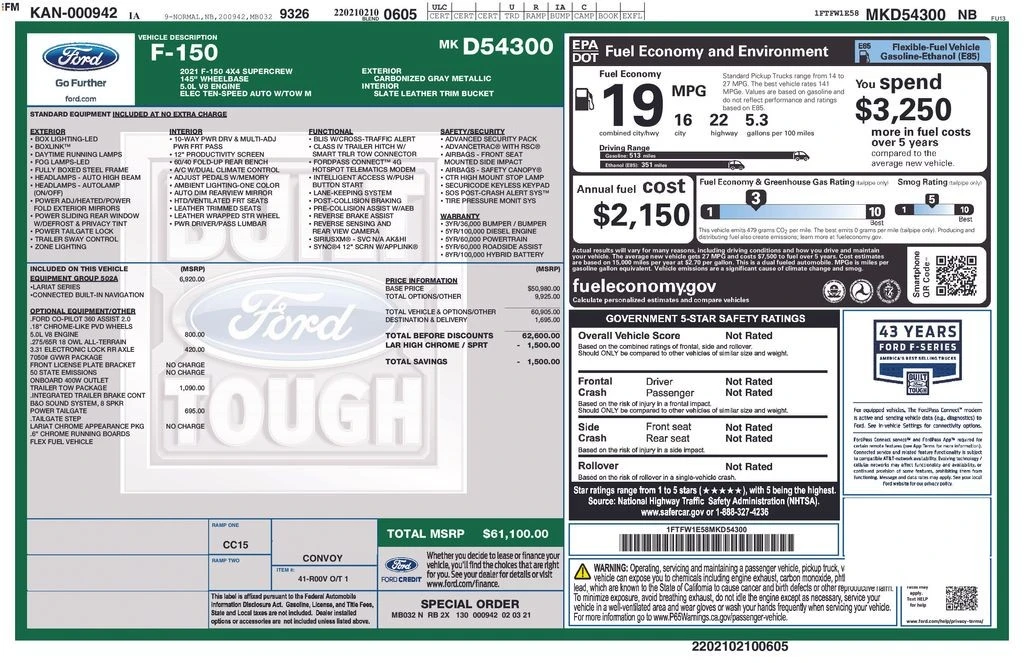 2021 Ford F-150 14th Gen - Image 4 of 31
