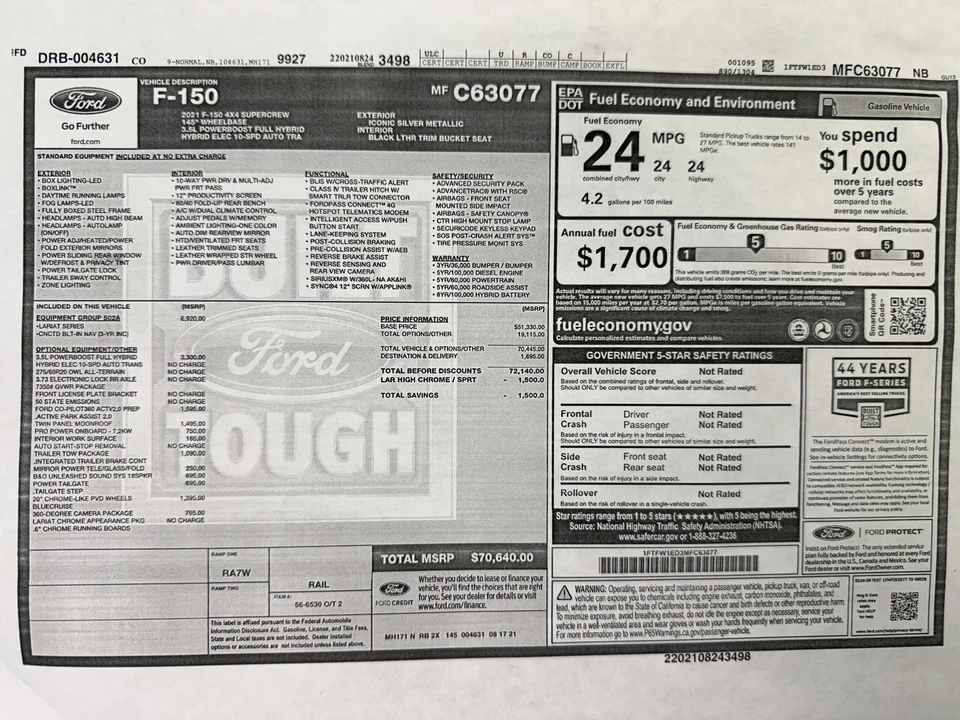 2021 Ford F-150 14th Gen - Image 24 of 24