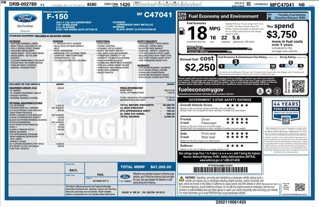 2021 Ford F-150 14th Gen - Image 4 of 31