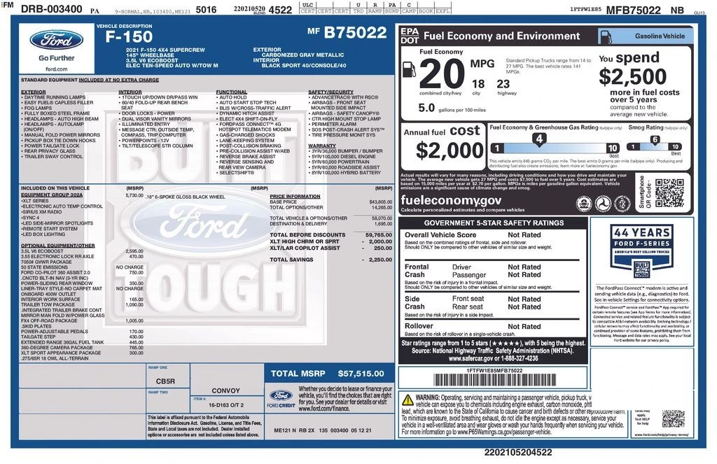 2021 Ford F-150 14th Gen - Image 8 of 12