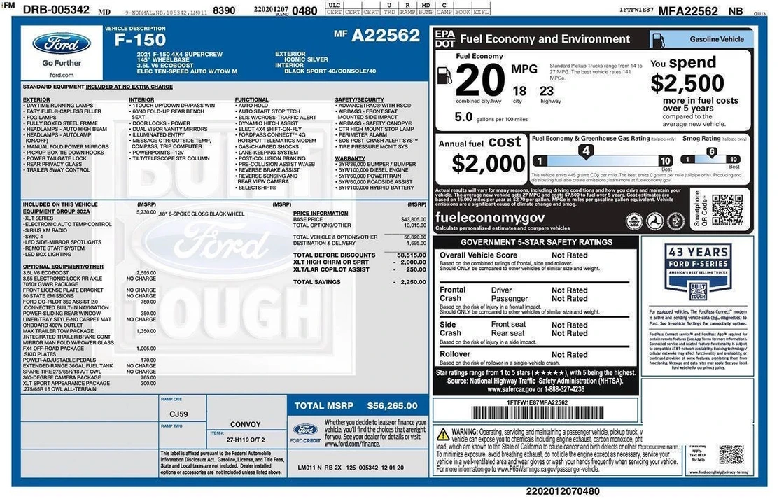 2021 Ford F-150 14th Gen - Image 2 of 21