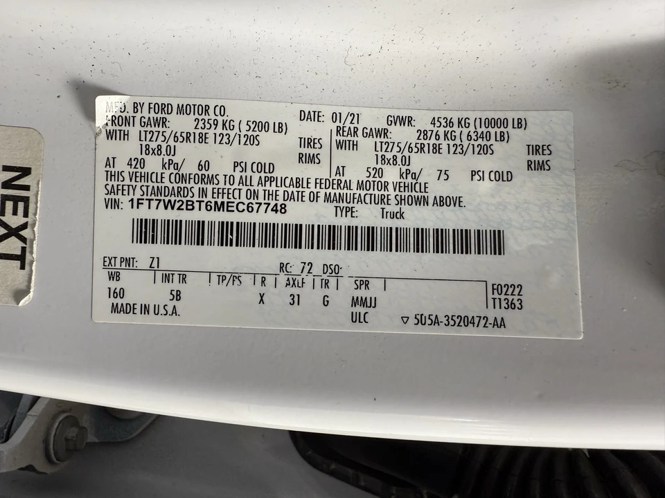 2021 Ford Super Duty 4th Gen - Image 21 of 21