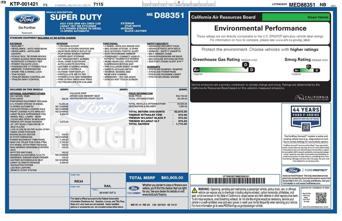 2021 Ford Super Duty 4th Gen - Image 4 of 12