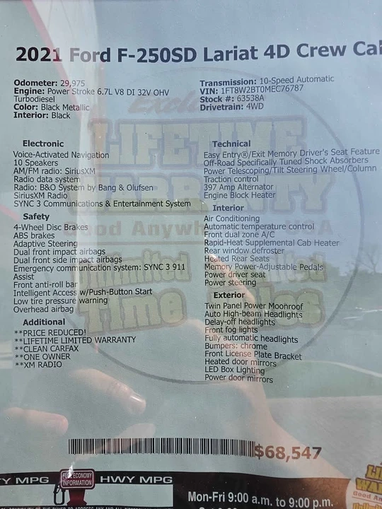 2021 Ford Super Duty 4th Gen - Image 6 of 6