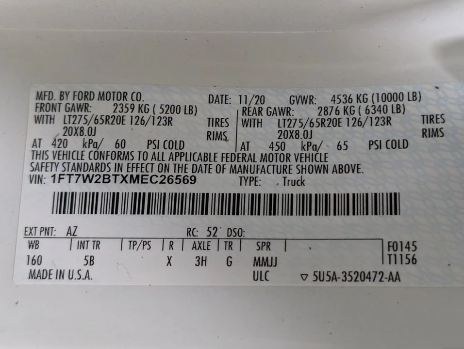 2021 Ford Super Duty 4th Gen - Image 29 of 31