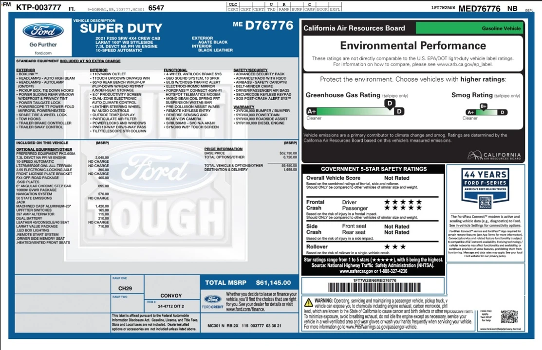 2021 Ford Super Duty 4th Gen - Image 4 of 12