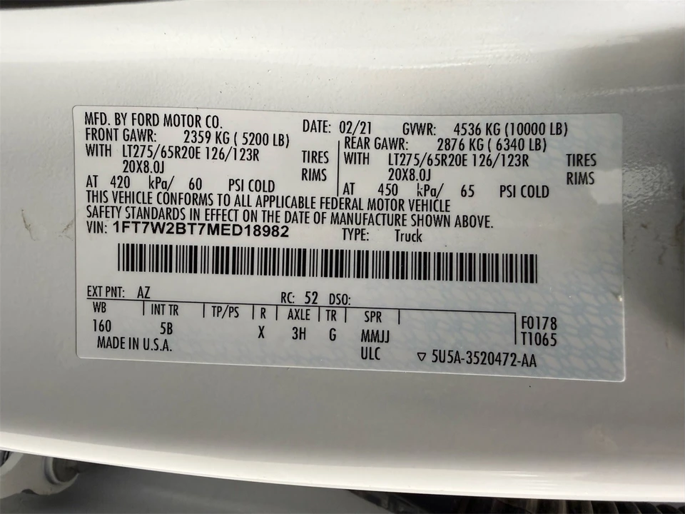 2021 Ford Super Duty 4th Gen - Image 21 of 21