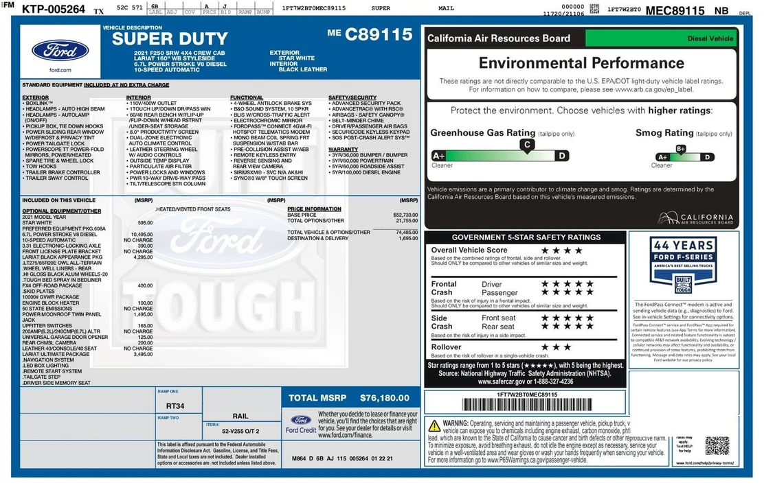 2021 Ford Super Duty 4th Gen - Image 6 of 31
