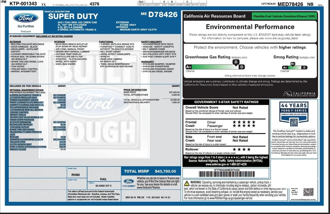 2021 Ford Super Duty 4th Gen - Image 4 of 31