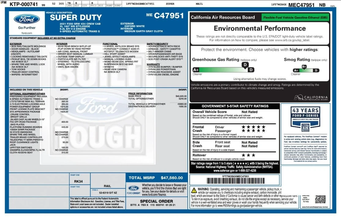 2021 Ford Super Duty 4th Gen - Image 5 of 21