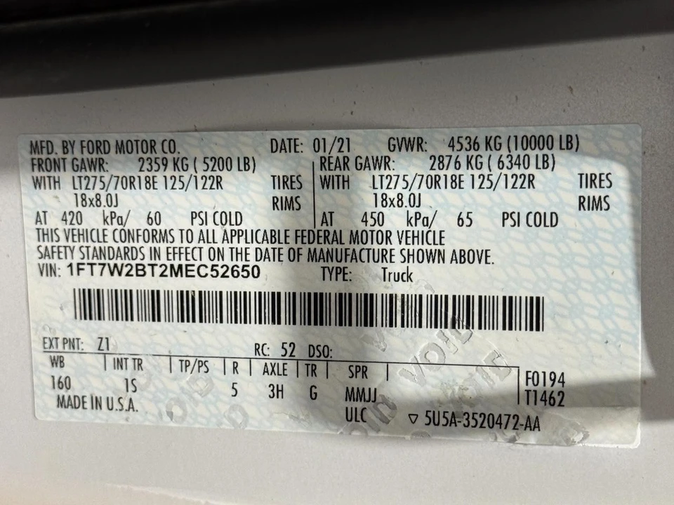 2021 Ford Super Duty 4th Gen - Image 31 of 31