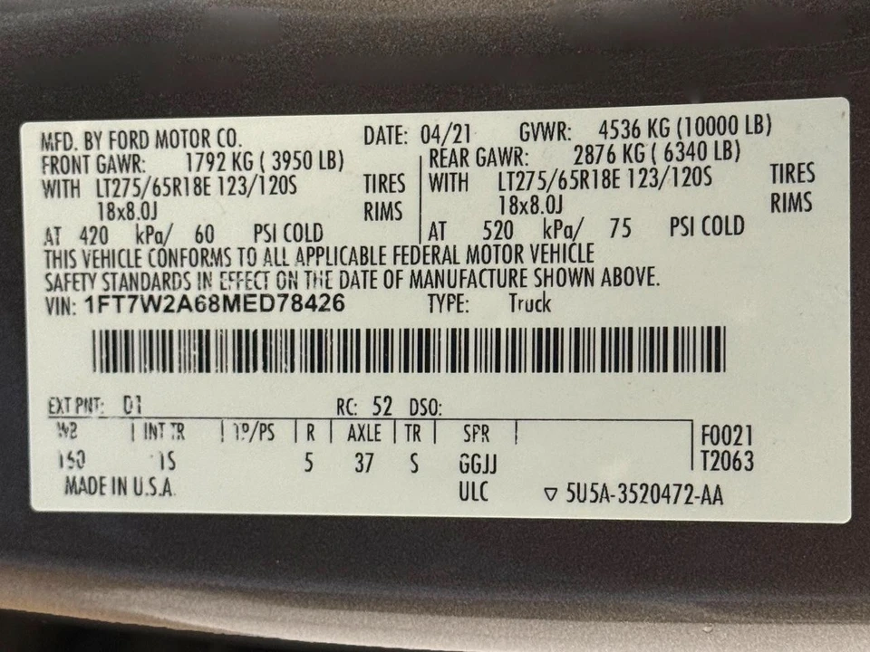 2021 Ford Super Duty 4th Gen - Image 3 of 21