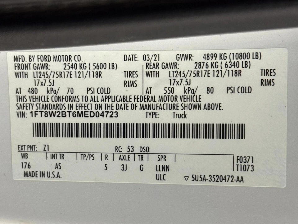 2021 Ford Super Duty 4th Gen - Image 29 of 29