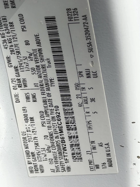 2021 Ford Super Duty 4th Gen - Image 19 of 21