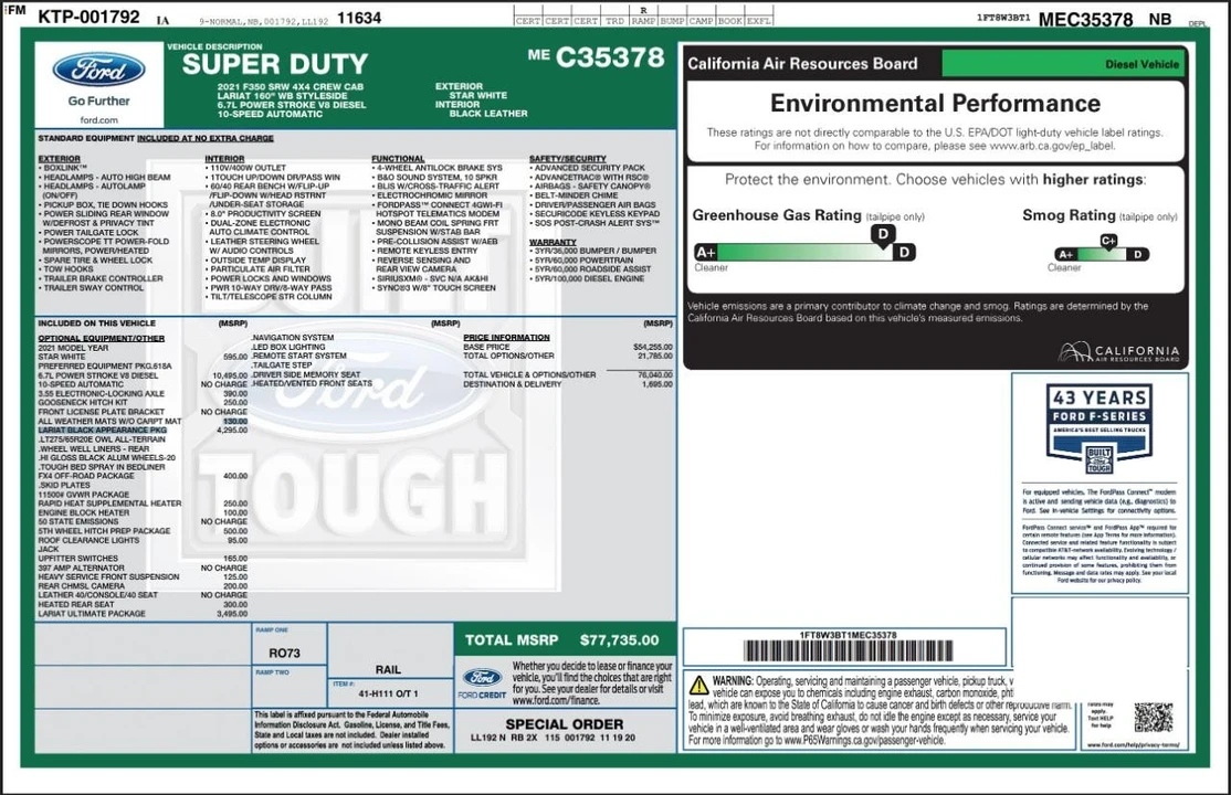2021 Ford Super Duty 4th Gen - Image 4 of 31