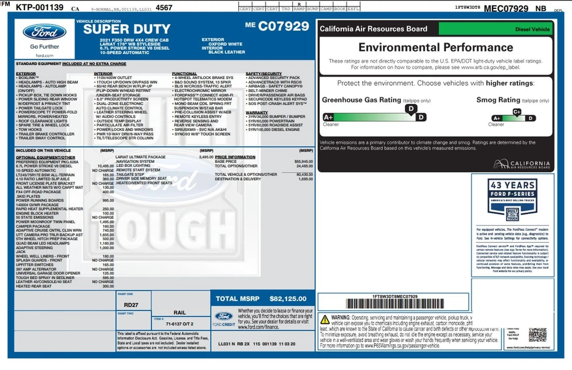 2021 Ford Super Duty 4th Gen - Image 5 of 21
