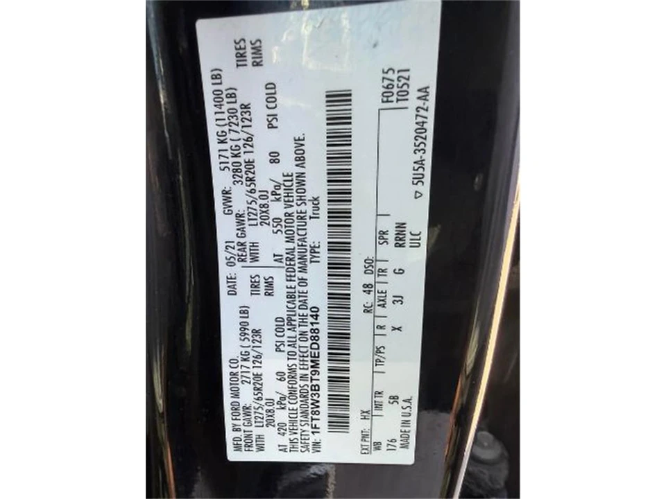 2021 Ford Super Duty 4th Gen - Image 9 of 13