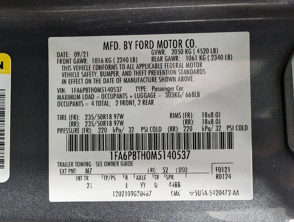 2021 Ford S550 Mustang - Image 9 of 10