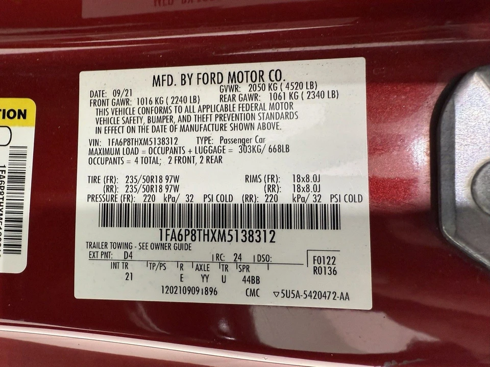 2021 Ford S550 Mustang - Image 16 of 28