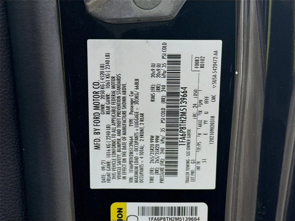 2021 Ford S550 Mustang - Image 14 of 14