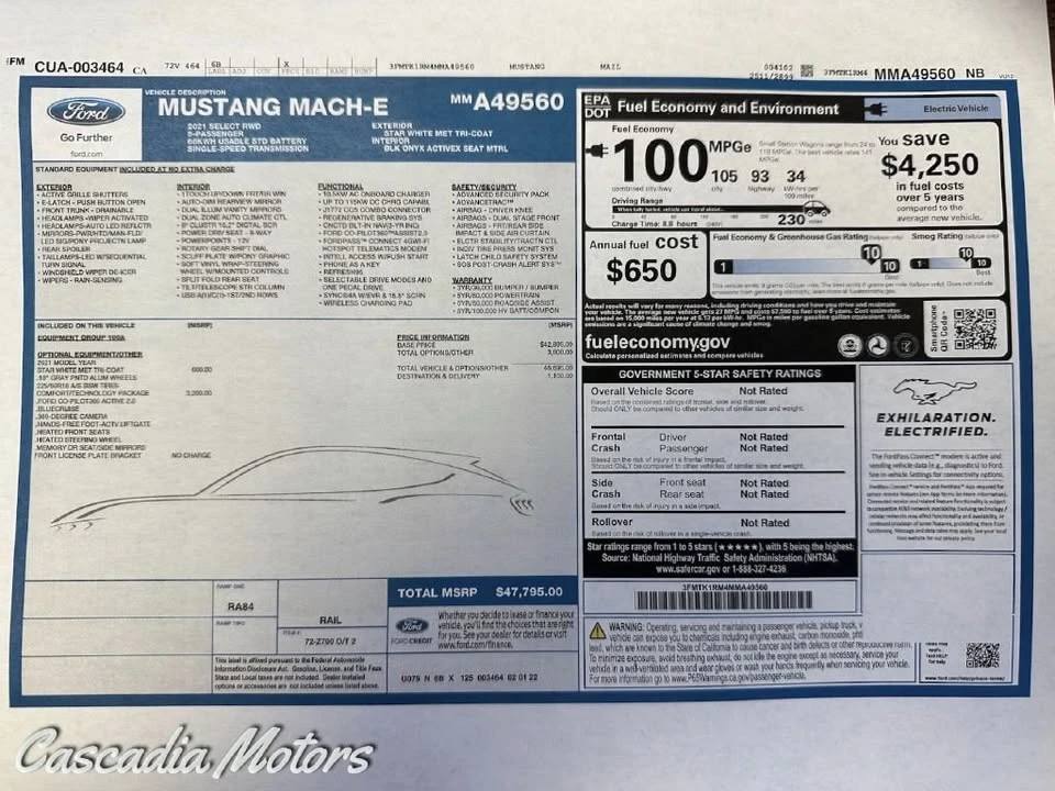 2021 Ford Mustang Mach-E - Image 2 of 20