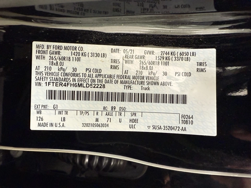 2021 Ford Ranger 4th Gen - Image 13 of 21