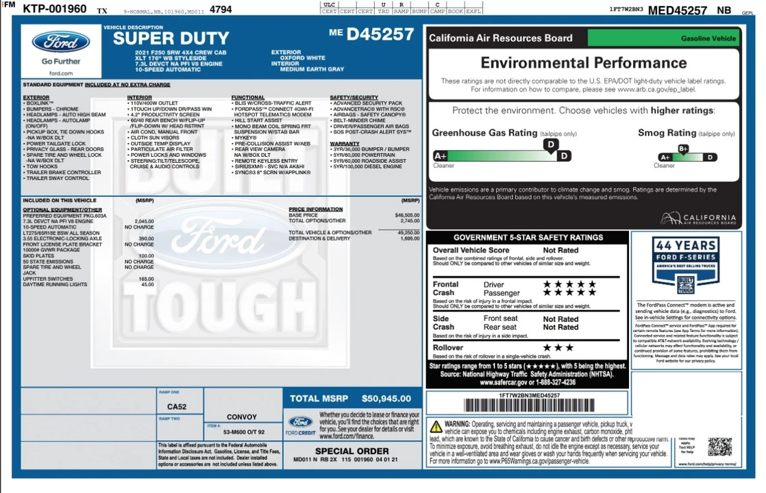 2021 Ford Super Duty 4th Gen - Image 4 of 12